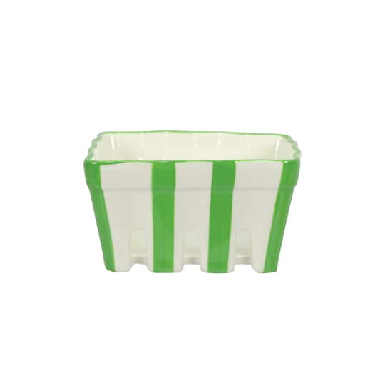5&#x22; Green Ceramic Berry Basket by Celebrate It&#xAE;